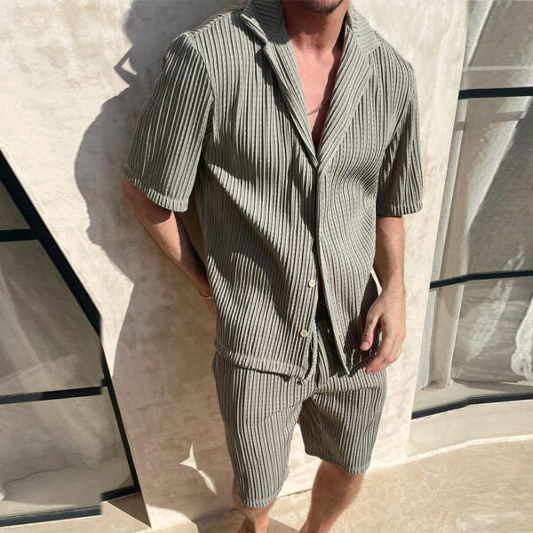 Men's Suit Stripe Two Piece Suit