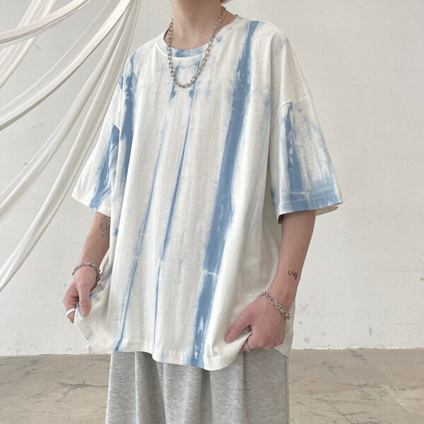 festival Tie-dye Short Sleeve T-shirt Top