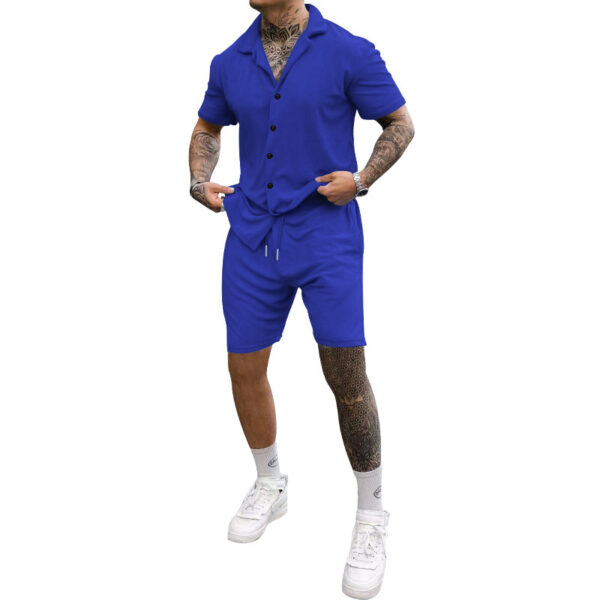 Casual Cozy Short-sleeved Mono-color Loose Two-piece Suit - Image 6