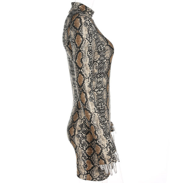 Long Sleeve Serpentine Party Dress - Image 5