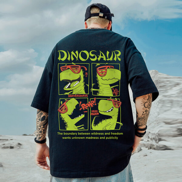American Loose T-shirt Half Sleeve Over-Size - Image 5
