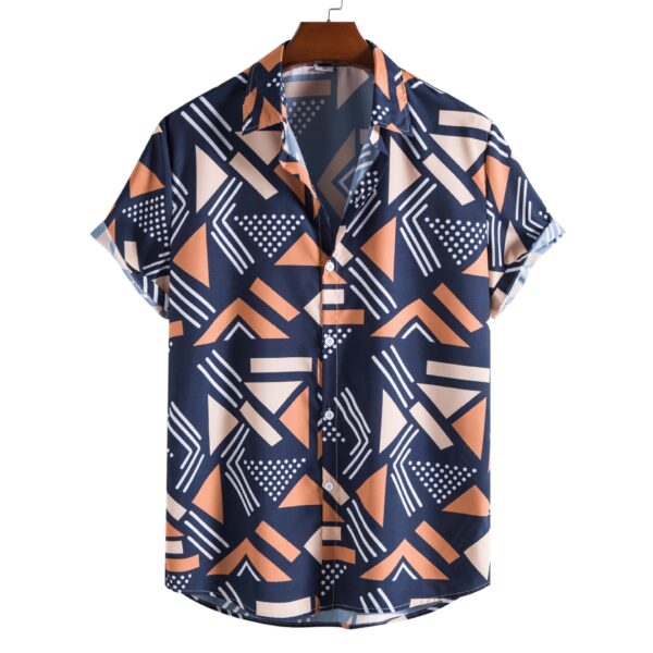 Casual 3D Digital Printing Short Sleeve Shirt