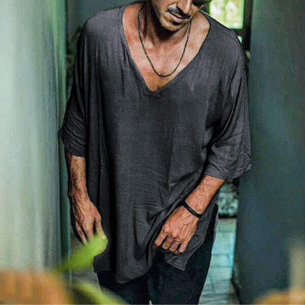 Oversized Simplicity Individual Short-sleeved T-shirt - Image 5