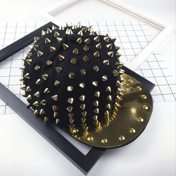 Punk style rivet baseball hat - Image 4
