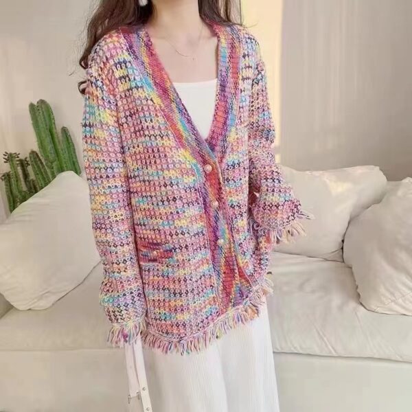 Versatile Tassel Sweater Coat - Image 3
