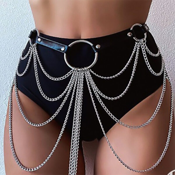 Multi-layer Belt Metal Chain Decoration Tassel Waist Chain Jewelry - Image 3