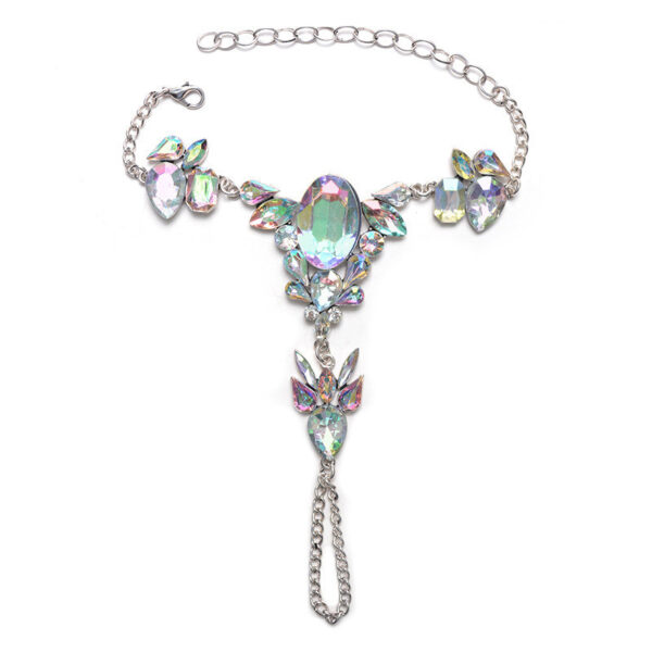 Alloy Color Diamond Exaggerated Anklet - Image 5
