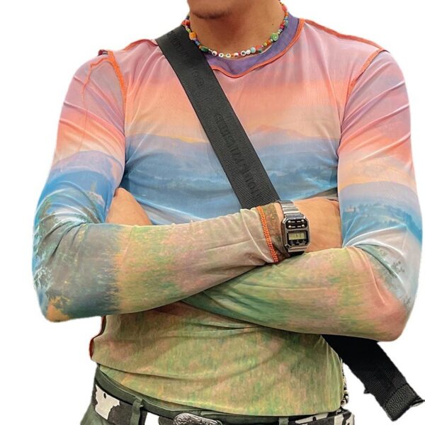 Turtleneck Long Sleeve Sunshine Bottoming Shirt - Image 9