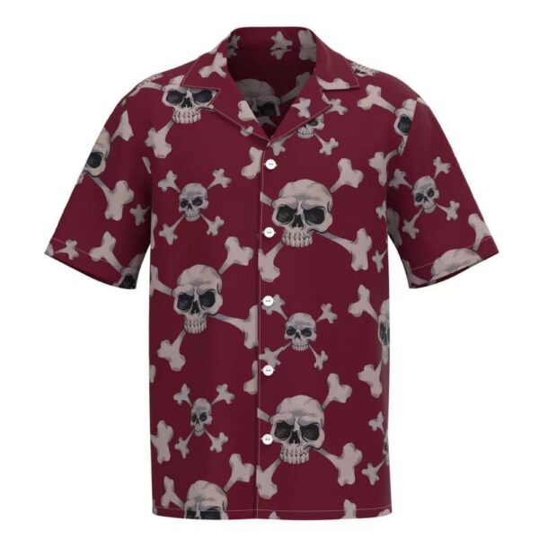 Printing Lapel Short Sleeve Shirt - Image 4