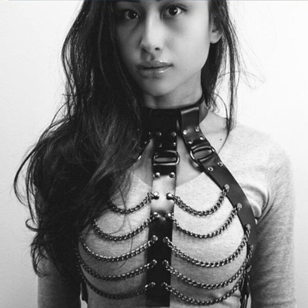 Collar Belt Chest Chain Rave Style - Image 5