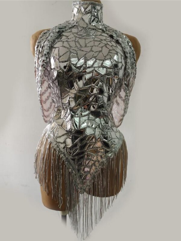 Rhinestones Women Luxury Rave Dress - Image 4