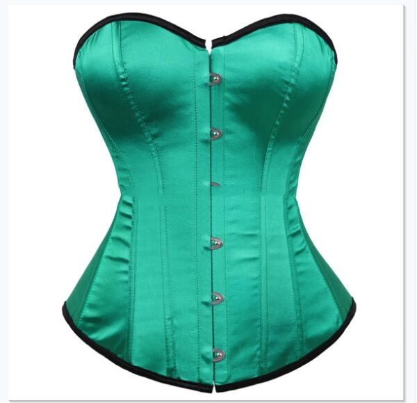 Corset Smooth Satin Cloth Gather Breast Support - Image 9