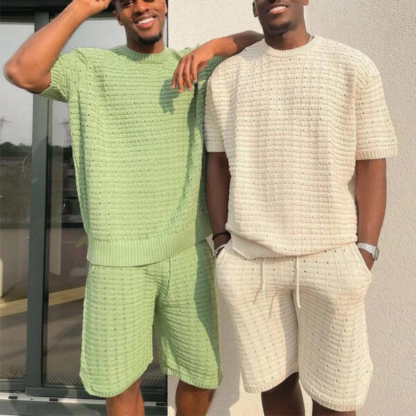 Short Sleeve Shorts Men's Suits