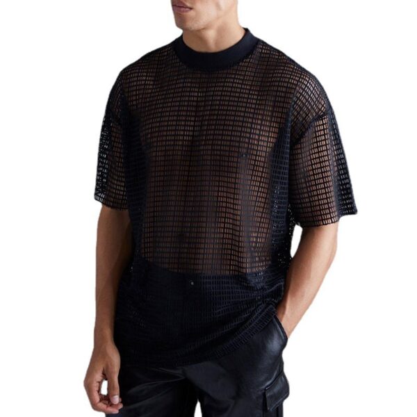 Casual Trend Boys Solid Color Short Sleeve Men - Image 2