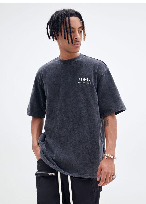 Retro Street Plate Letter Men's Short Sleeve - Image 5