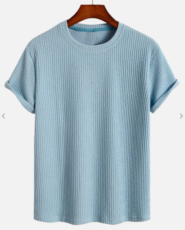 Solid Color Loose Round Neck T-shirt - Image 6