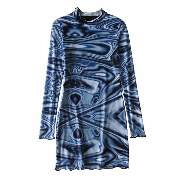 Tight-fitting Zebra Pattern Dress - Image 5
