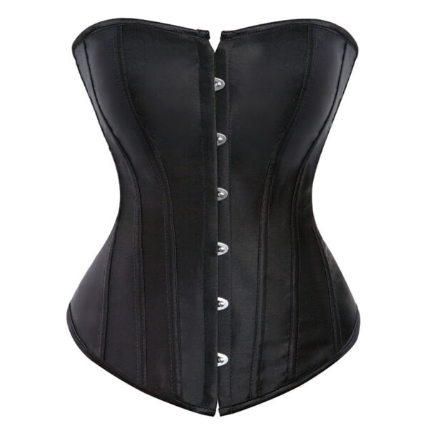Corset Smooth Satin Cloth Gather Breast Support - Image 3