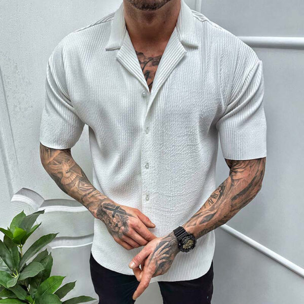 Cozy Short Sleeve Loose Casual Shirt