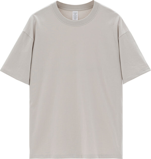 Round Neck Solid Color Short Sleeve - Image 5