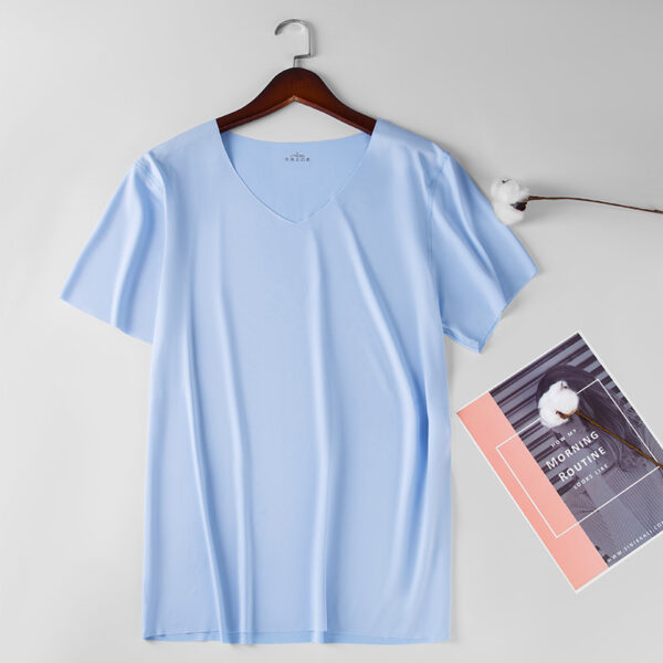 Thin Ice Silk Seamless Short Sleeve T-shirt - Image 8
