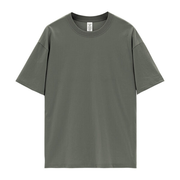 Round Neck Solid Color Short Sleeve - Image 6