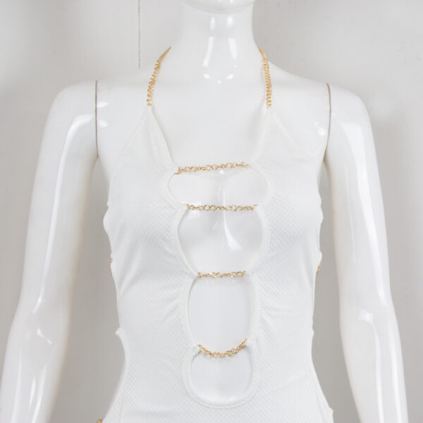 Mesh Neck Halter with Cutout Design - Image 2
