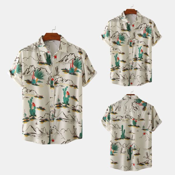 Fashion Casual Shirt Short Sleeve - Image 8
