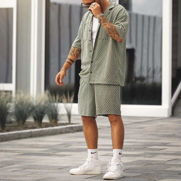 Men's Lapel Loose Two-Piece Suit - Image 2