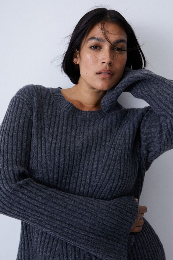 Fashion Slimming Knitted Dress - Image 4