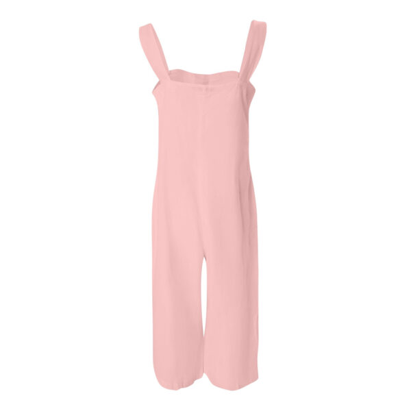 Pocket Button Casual Jumpsuit For Women - Image 4