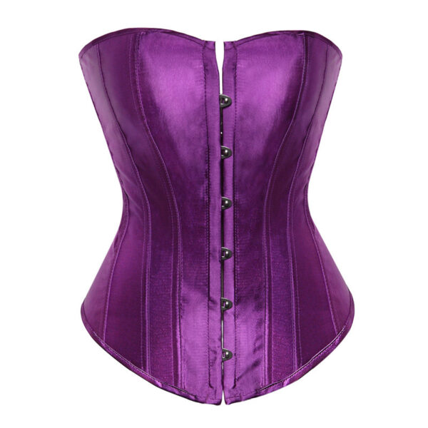 Corset Smooth Satin Cloth Gather Breast Support - Image 4