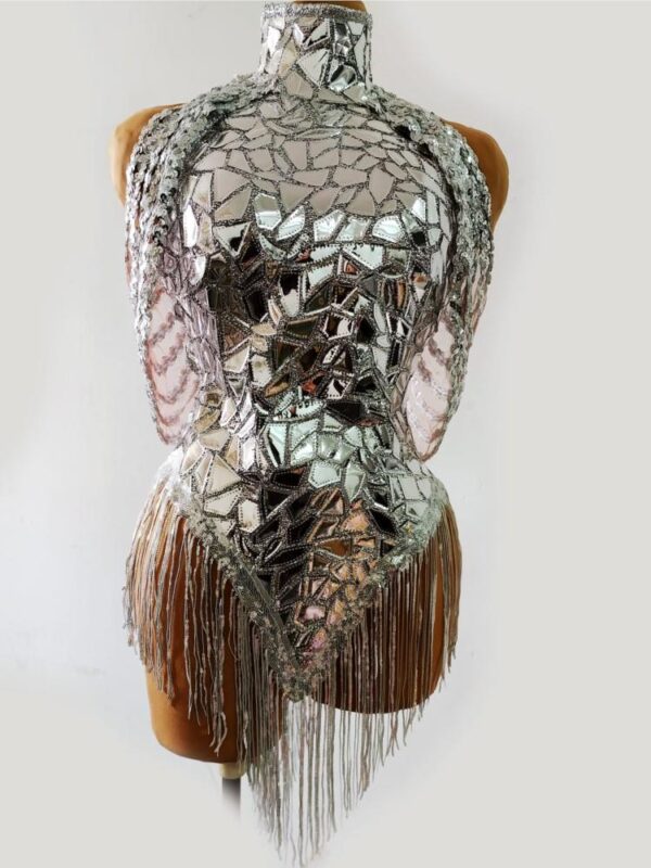 Rhinestones Women Luxury Rave Dress - Image 6