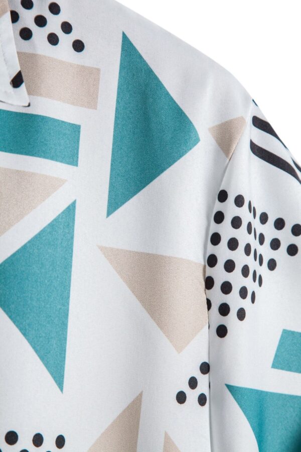 Casual 3D Digital Printing Short Sleeve Shirt - Image 8