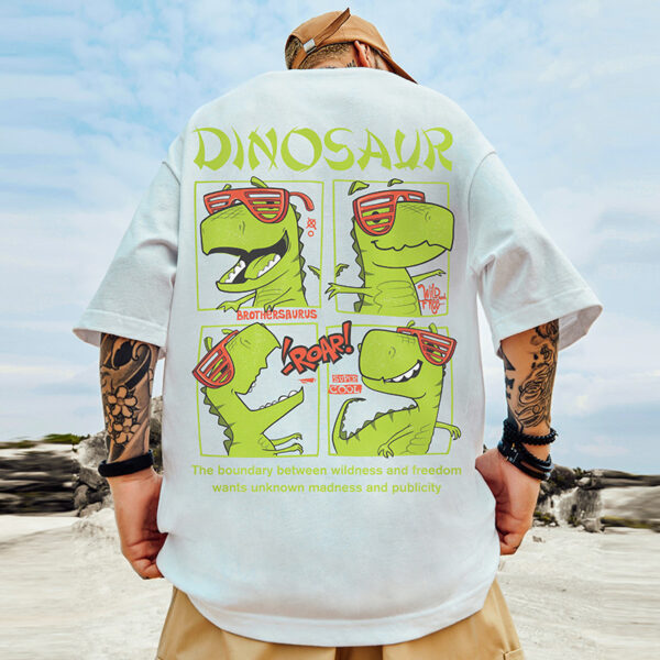 American Loose T-shirt Half Sleeve Over-Size - Image 6