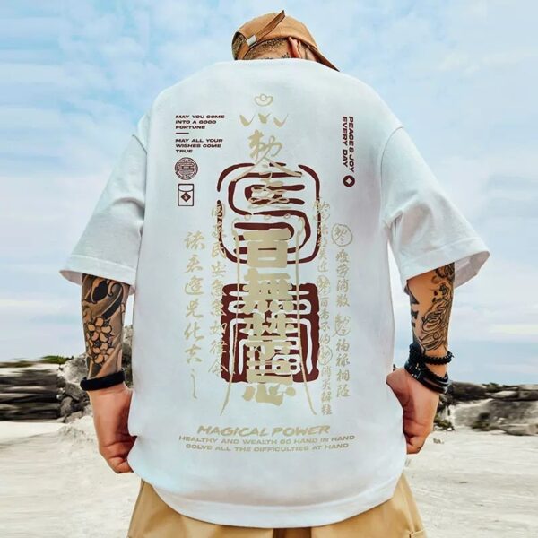 American Loose T-shirt Half Sleeve Over-Size - Image 4
