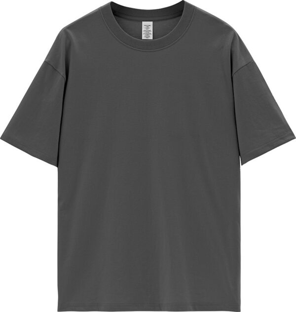 Round Neck Solid Color Short Sleeve - Image 4