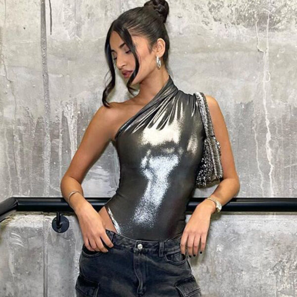 One Shoulder Bodysuit Rave outfit