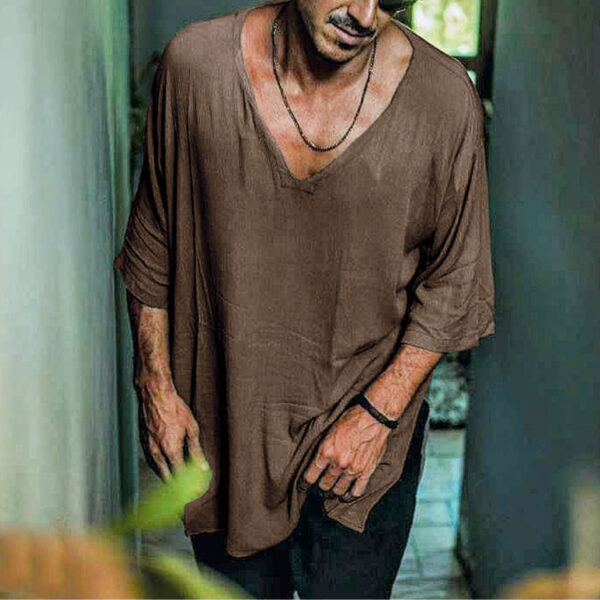 Oversized Simplicity Individual Short-sleeved T-shirt - Image 3