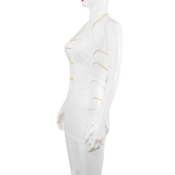 Mesh Neck Halter with Cutout Design - Image 3