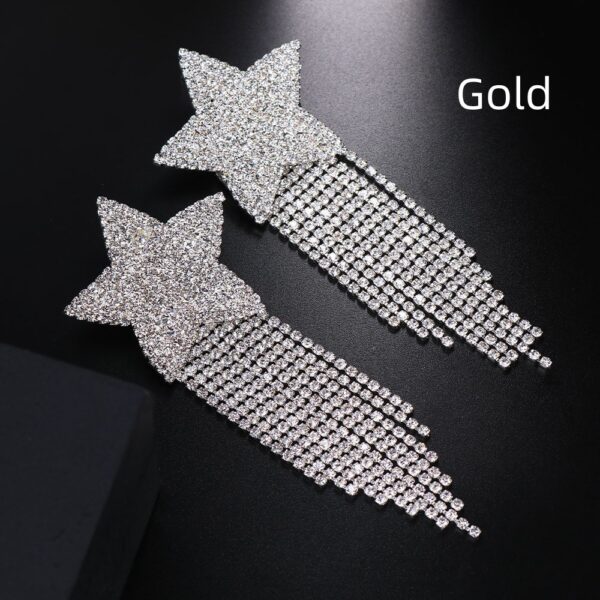 Water Droplet Tassel Circular Chest Nipple Patch - Image 9