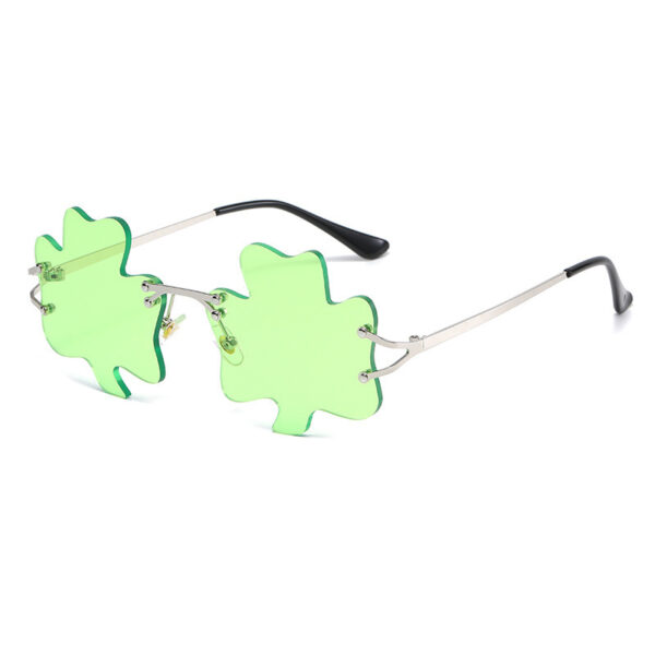 Green Sprite Four-leaf Sunglasses - Image 4