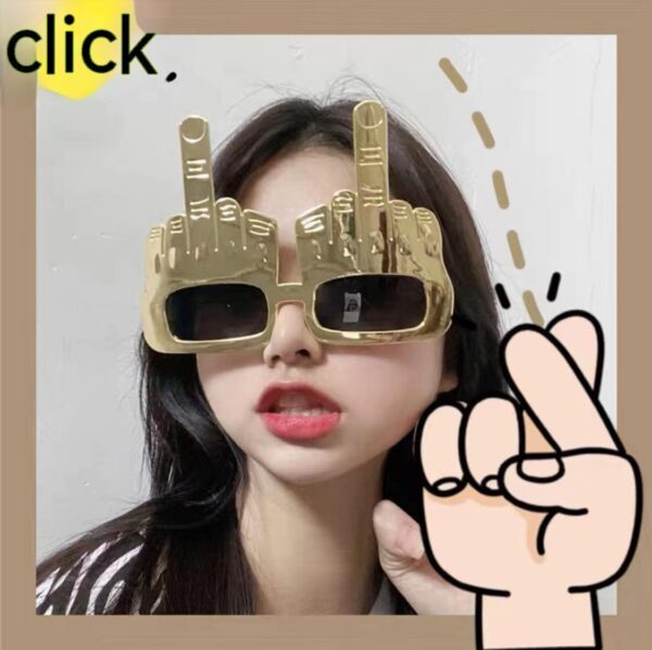 Middle Finger Funny Glasses - Image 2