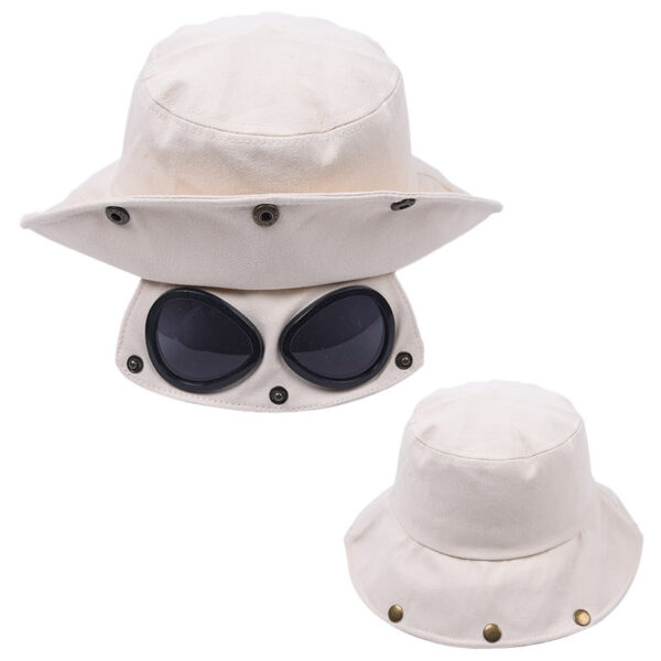 Funny Hip Hop Sunshade Sunglasses Bucket Hat - Image 8