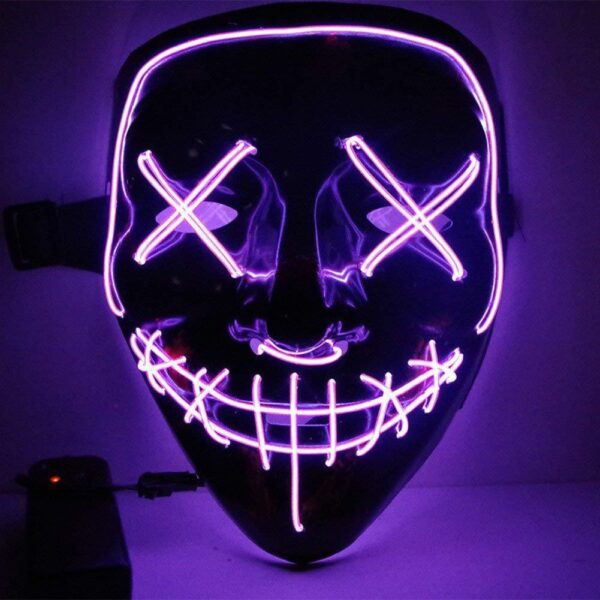 Line Up Festive Led Glitter Grimace Glow Mask - Image 7