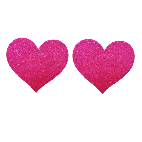 Glitter Heart Self-Adhesive Nipple Covers - Image 9