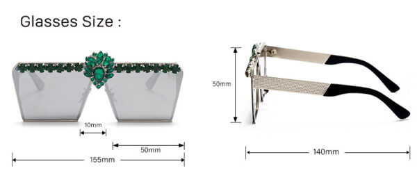 Fashion Square Sunglasses - Image 4