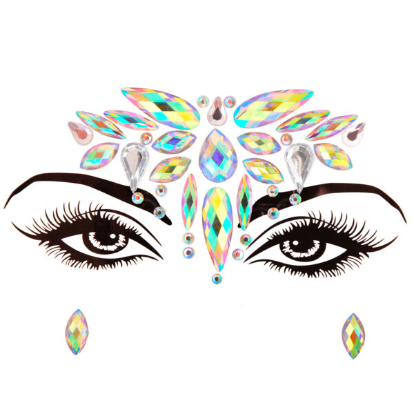 Resin Carnival Drill Sticker Masquerade Face Decoration - Image 7
