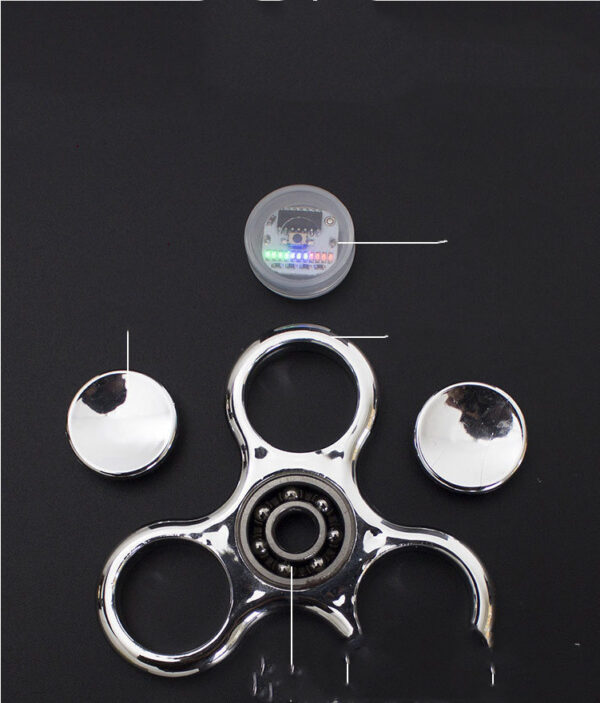 Luminous LED Light Fidget Platinum Spinner Glow in Dark Light - Image 2