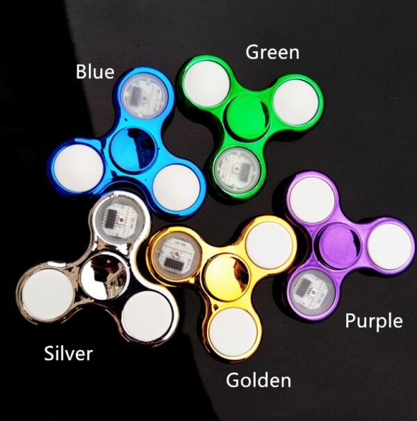 Luminous LED Light Fidget Platinum Spinner Glow in Dark Light - Image 5